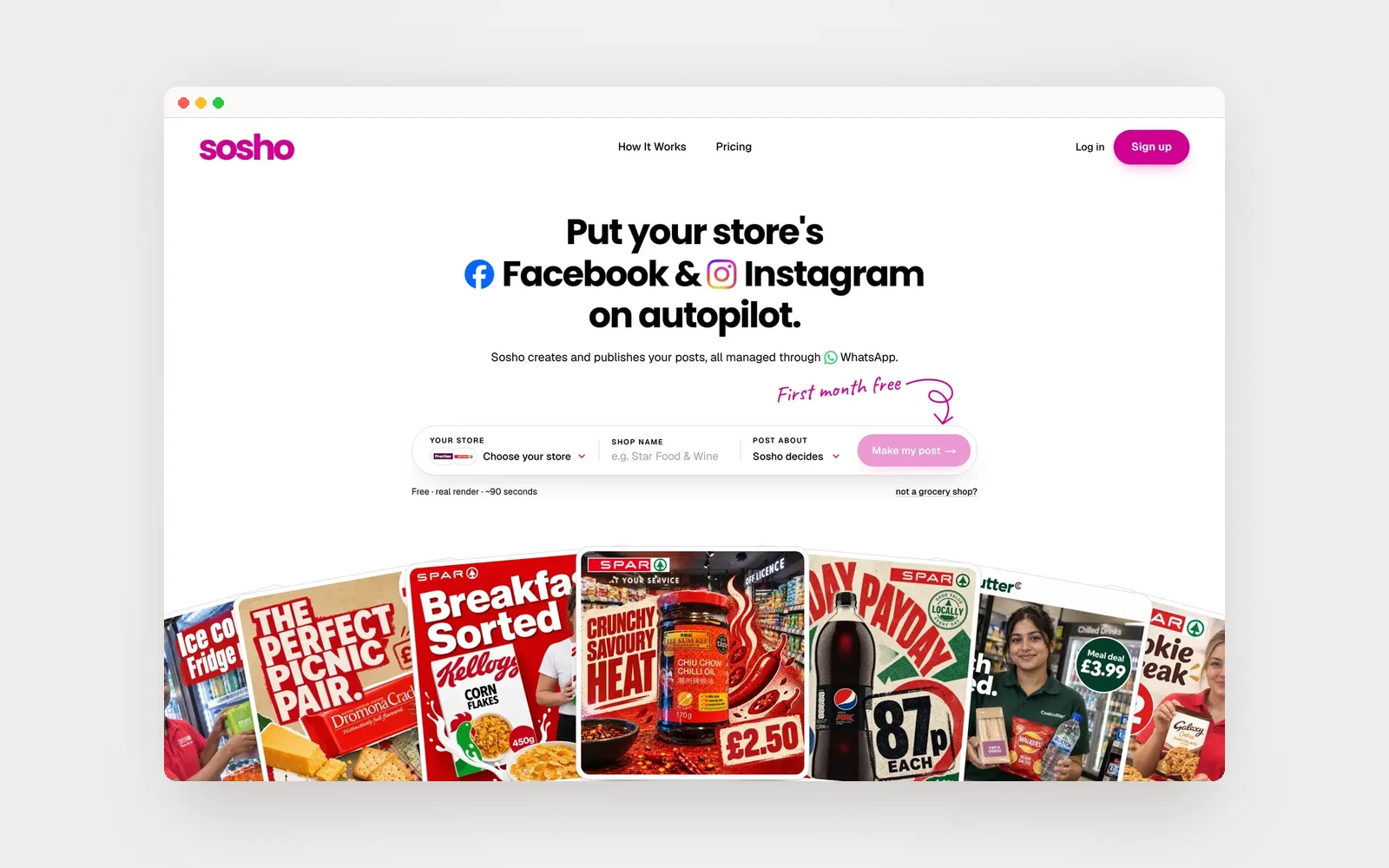The Sosho website